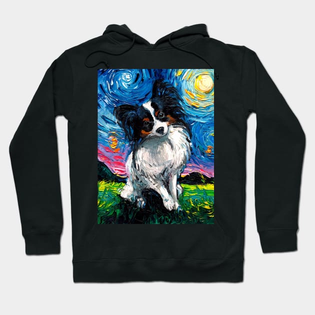 Papillon Night Hoodie by sagittariusgallery